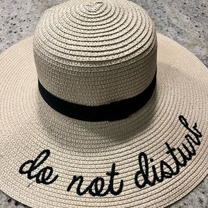Beach hat wicker brand new